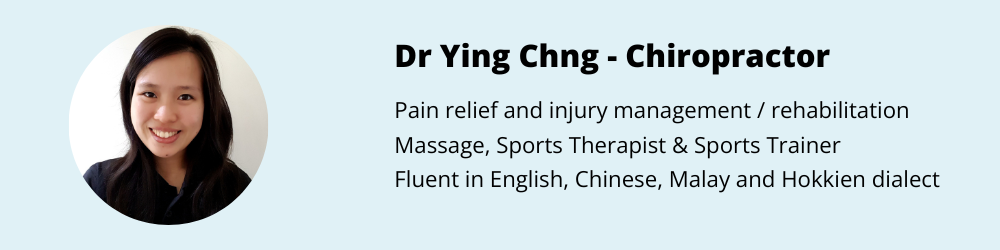 Dr Ying Chng Chiropractor bentleigh east south eastern active health