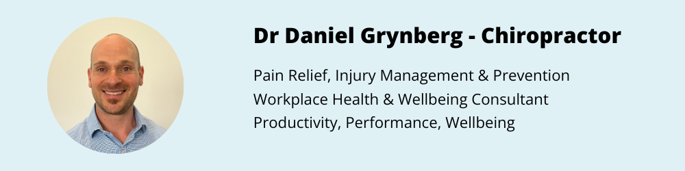 Dr Daniel Grynberg Chiropractor Bentleigh east south eastern active health